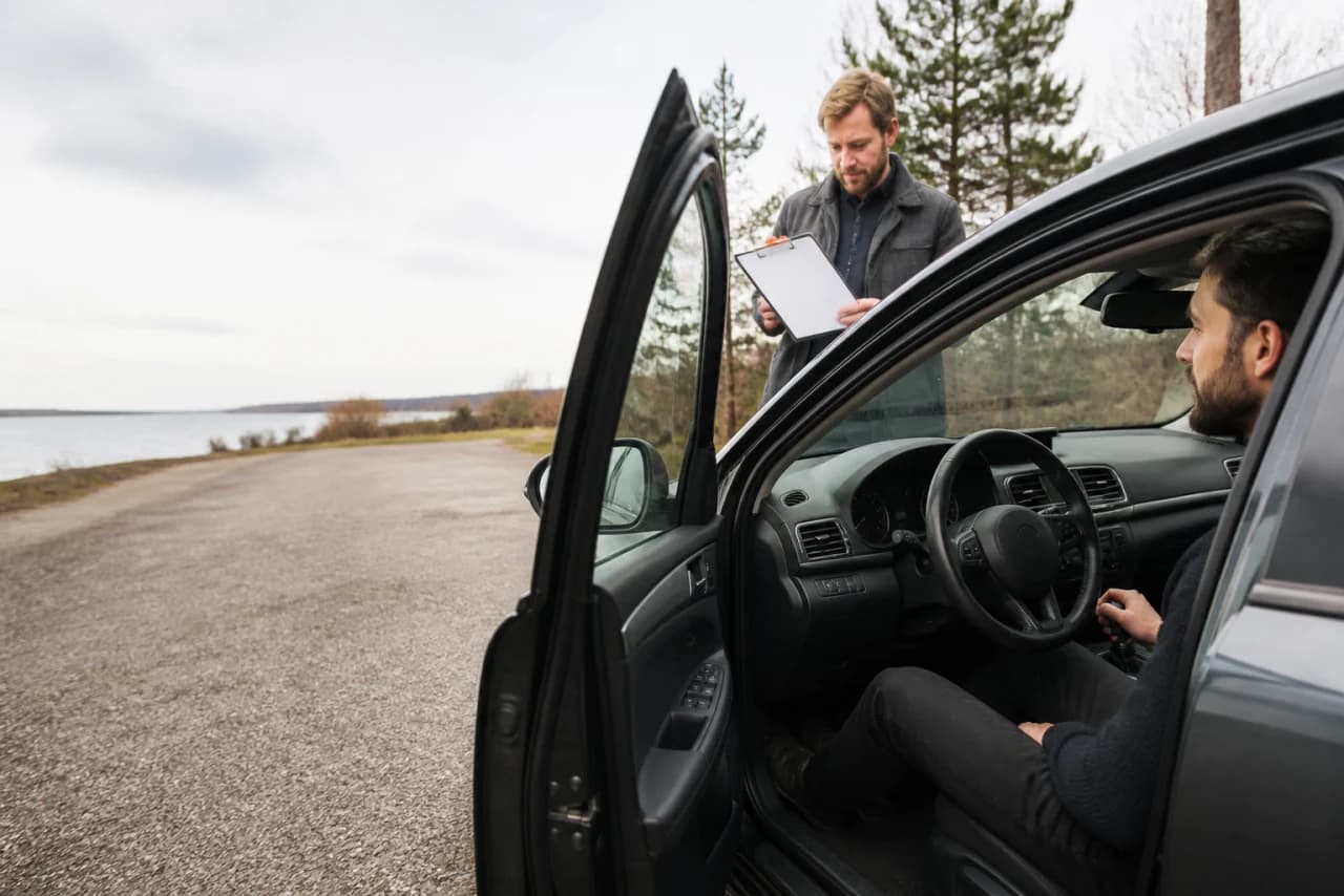 Bilist gennemfører en rolig prøvekørsel og noterer koblingspedalens funktion og bilens acceleration