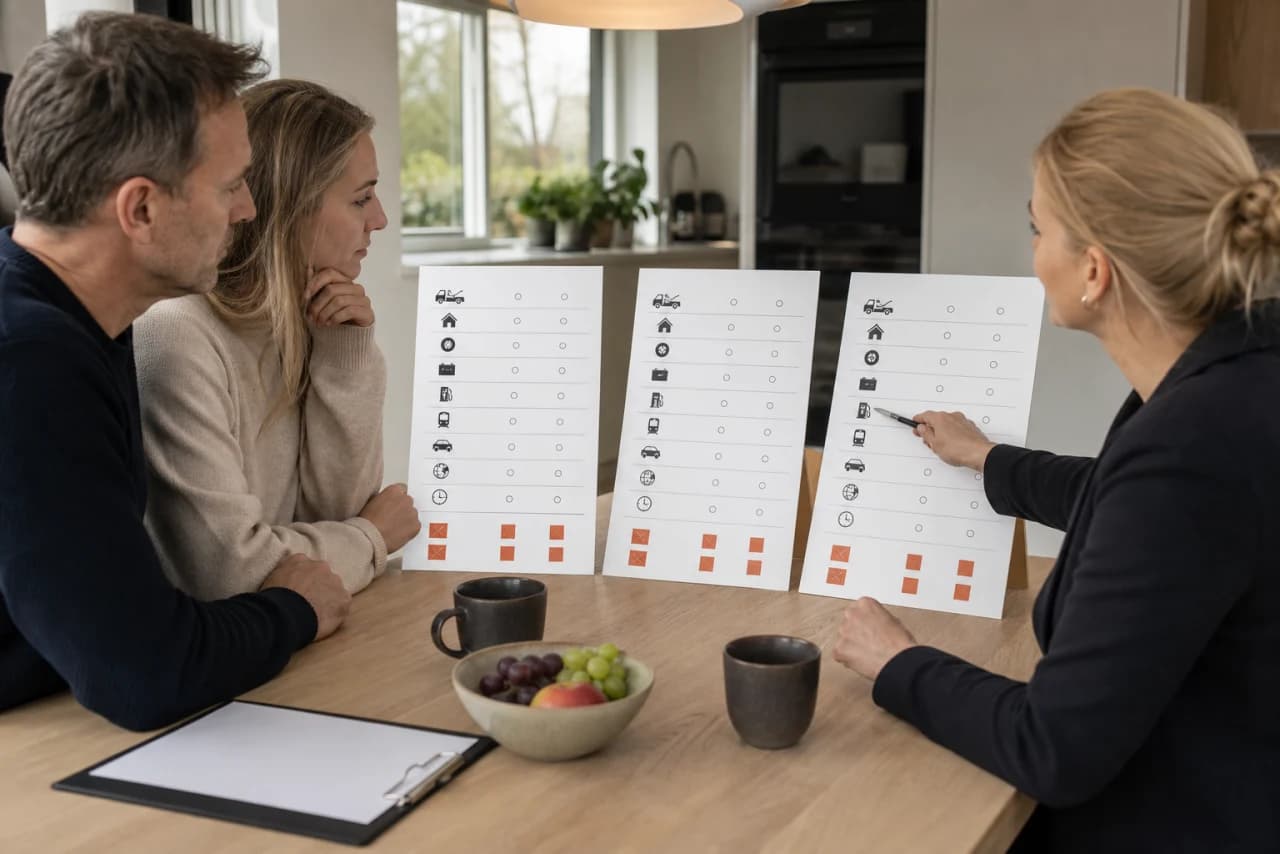 Bilejer sammenligner vejhjælp fra forsikring, garanti og abonnement i en dækningsmatrix