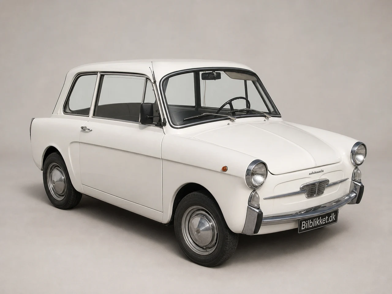 AI-redigeret modelillustration af Autobianchi Bianchina