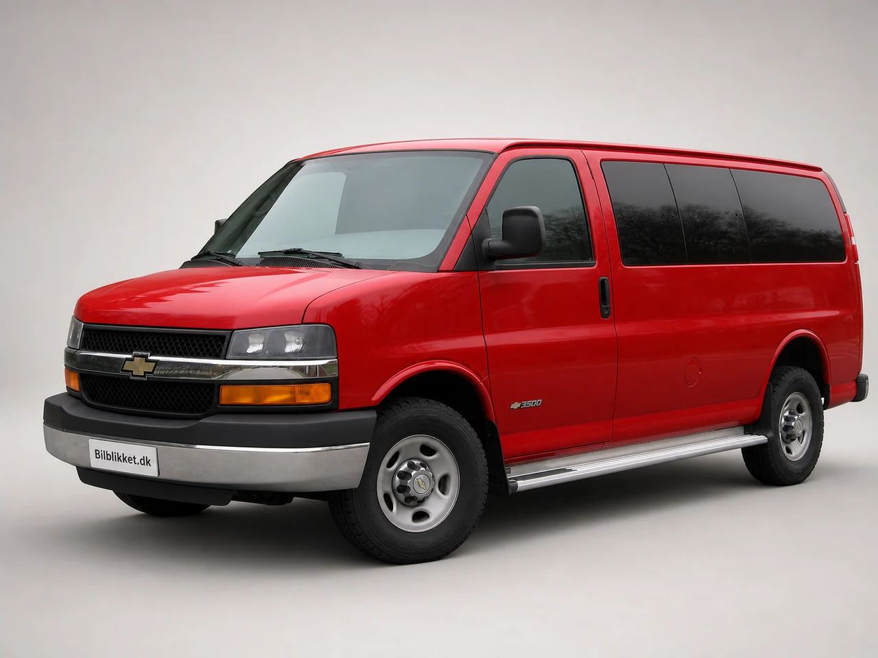 AI-redigeret modelillustration af Chevrolet Express