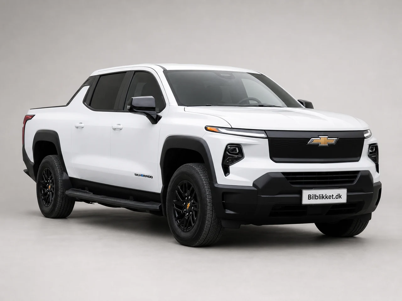 AI-redigeret modelillustration af Chevrolet Silverado EV