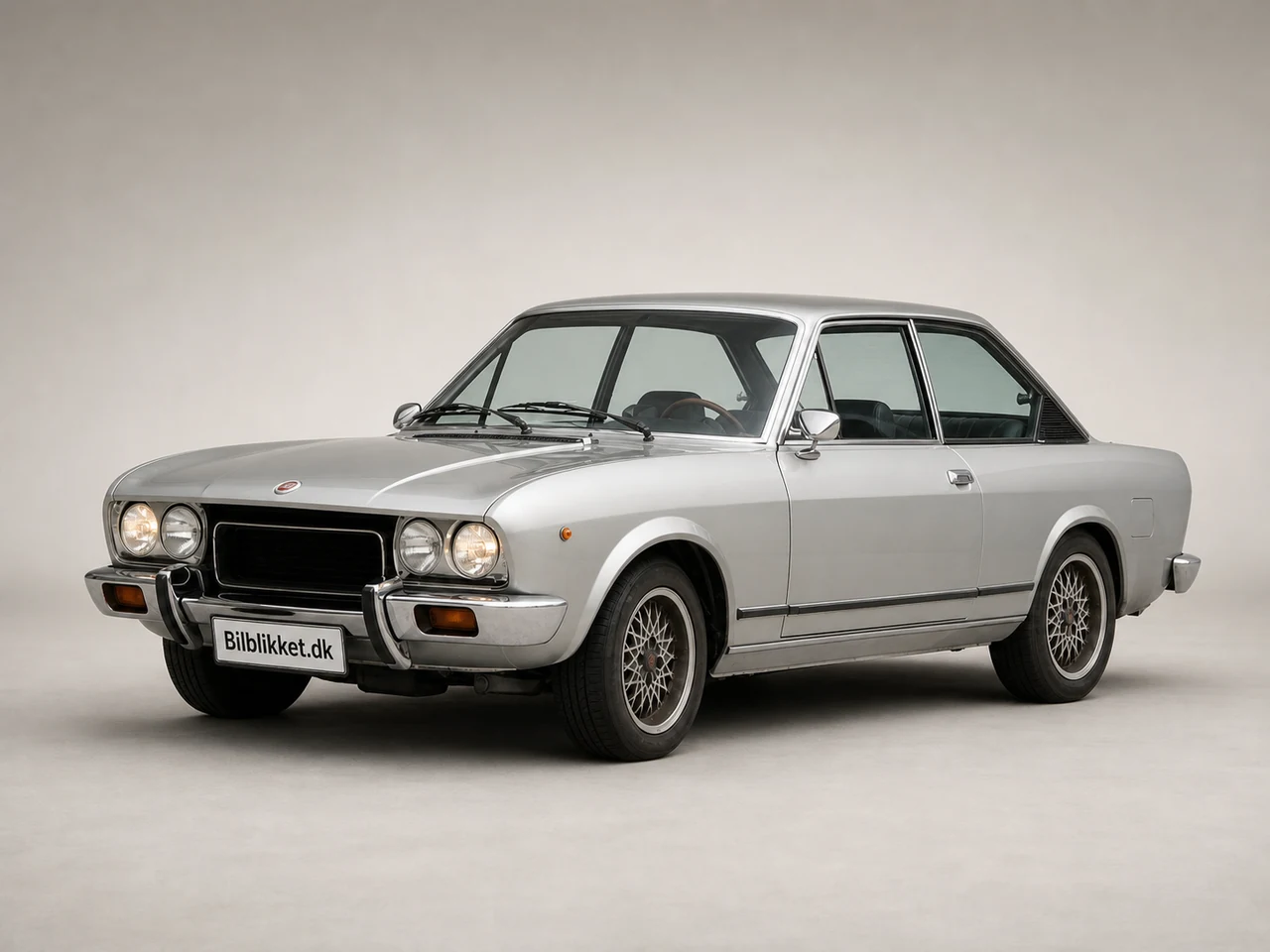 AI-redigeret modelillustration af Fiat 124 Coupé