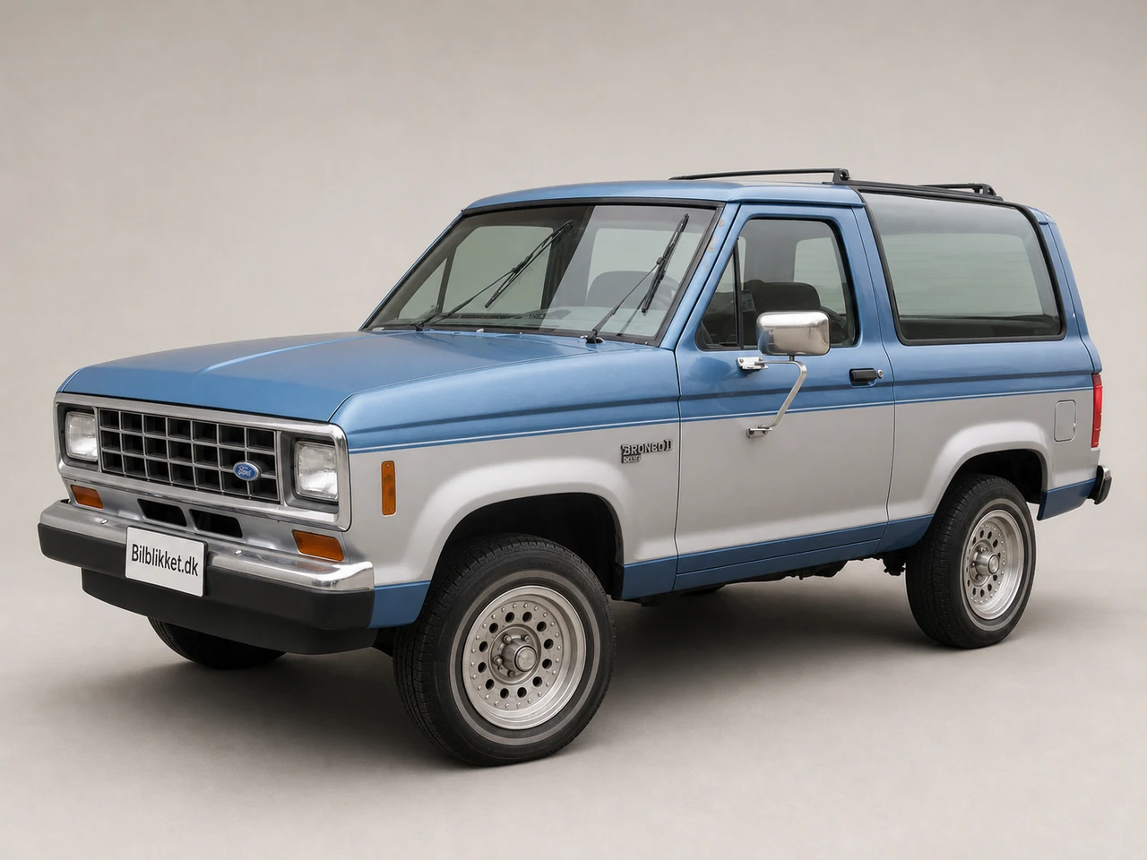 AI-redigeret modelillustration af Ford Bronco II