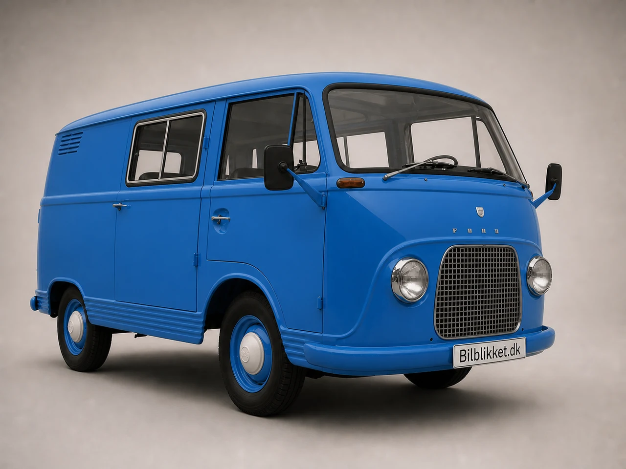 AI-redigeret modelillustration af Ford FK 1000