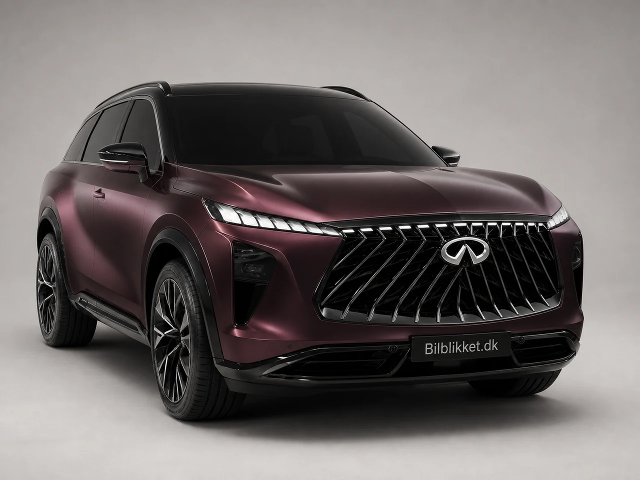 AI-redigeret modelillustration af Infiniti QX65