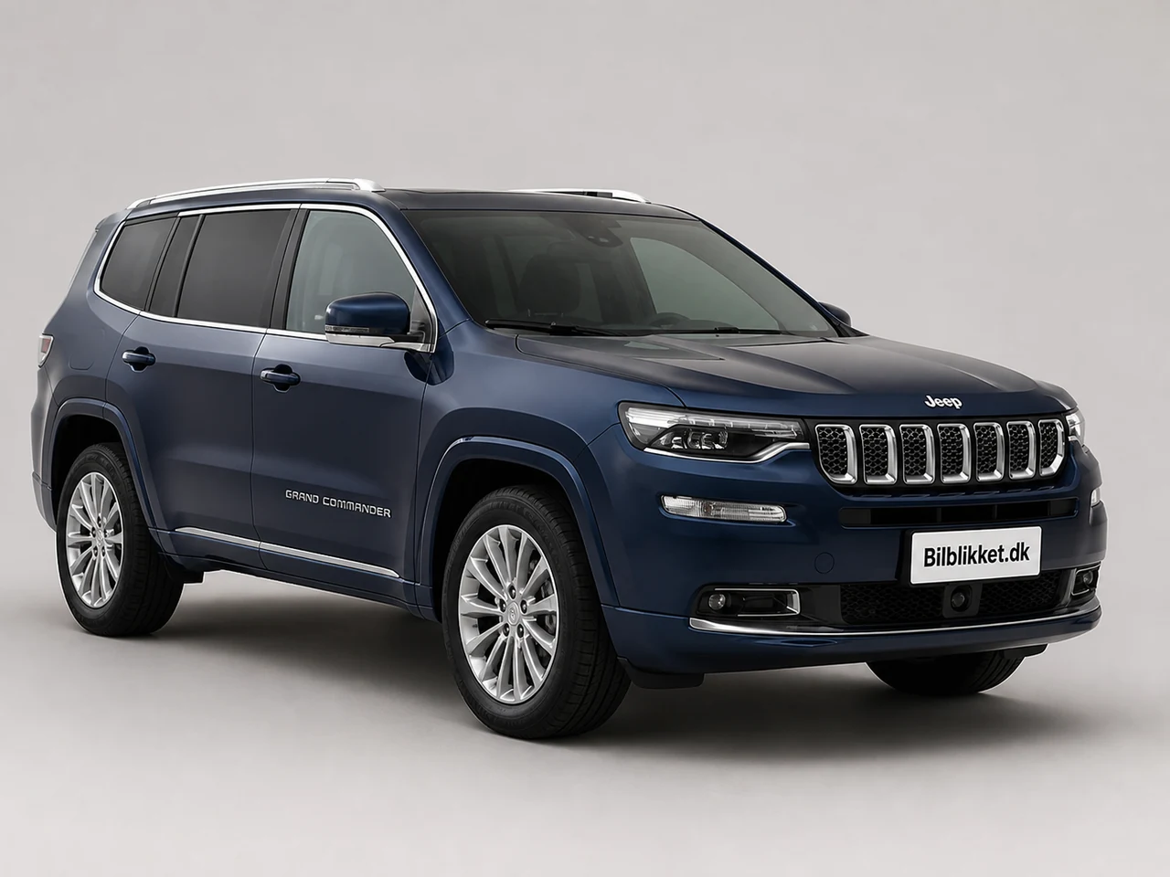 AI-redigeret modelillustration af Jeep Grand Commander