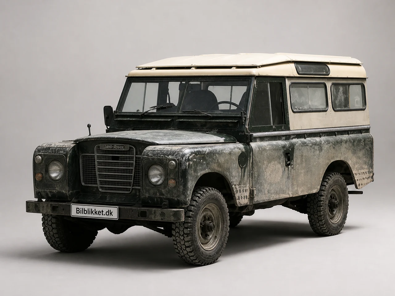 AI-redigeret modelillustration af Land Rover 109