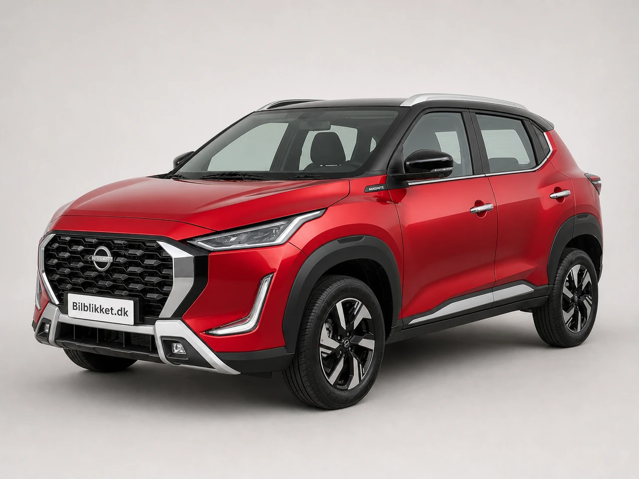AI-redigeret modelillustration af Nissan Magnite