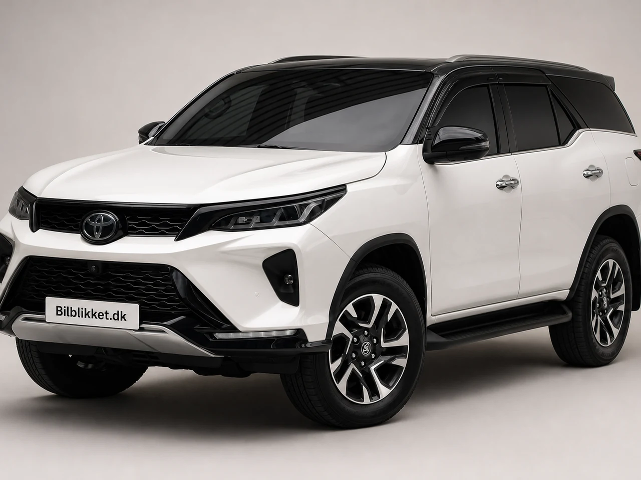 AI-redigeret modelillustration af Toyota Fortuner